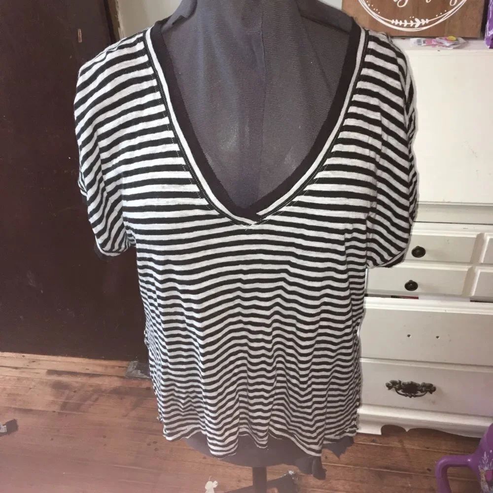 We the Free Take Me striped oversized shirt